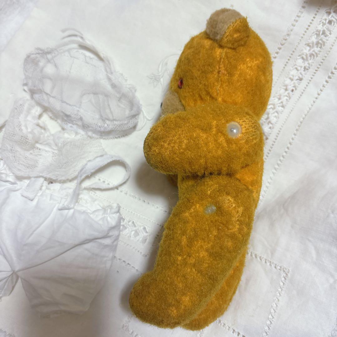 期間限定お洋服付き❤︎ 左　DDRベア　古い子　アンティークベア　ベルリンベア