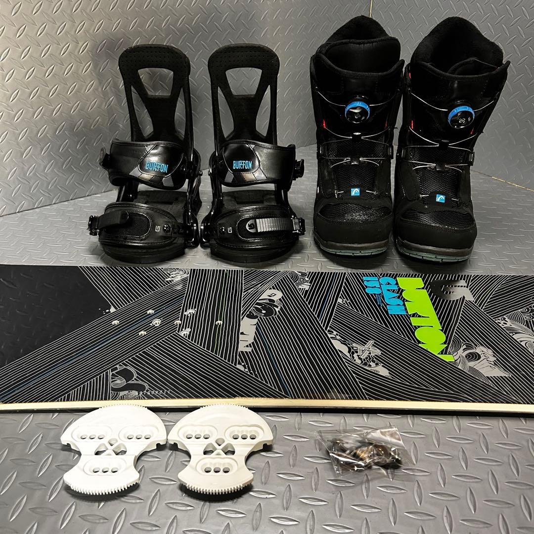 【BOAブーツ付き】Burton CLASH 158cm スノーボード3点セット