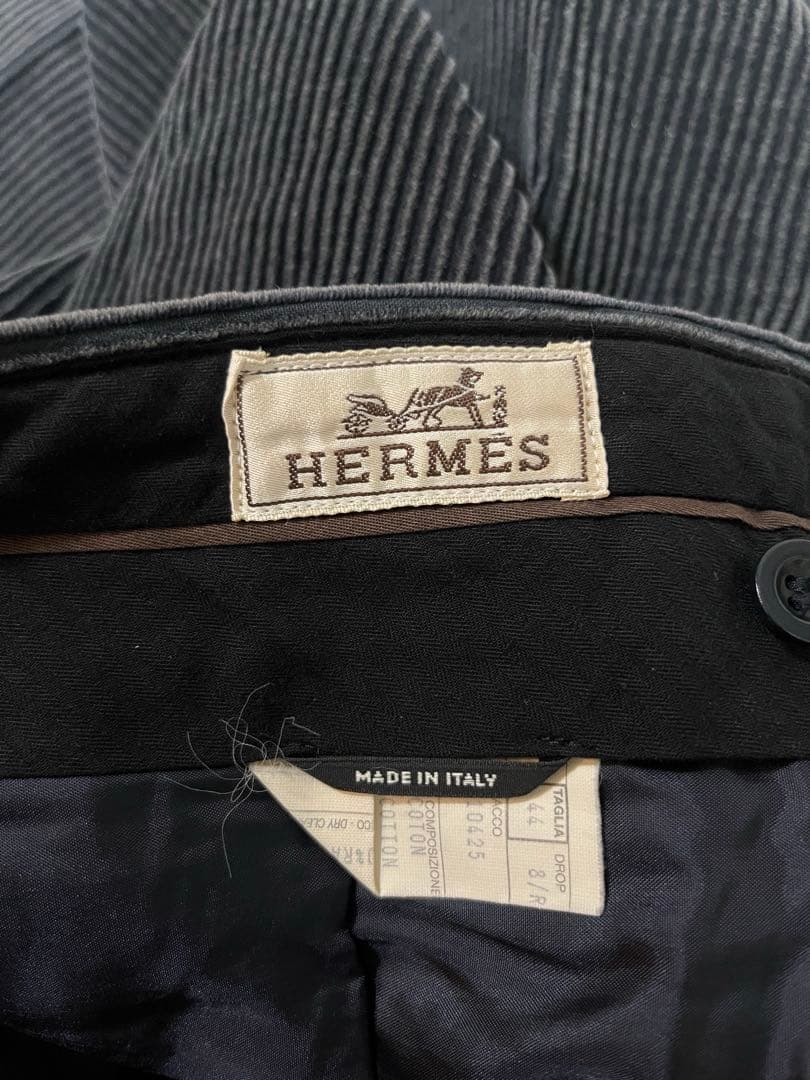 HERMES エルメス　コーデュロイ パンツ ダークグレー