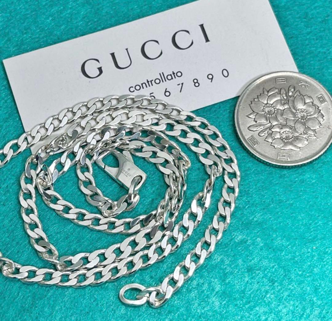 極美品‼️GUCCI 3.7ミリ　喜平チェーンネックレス
