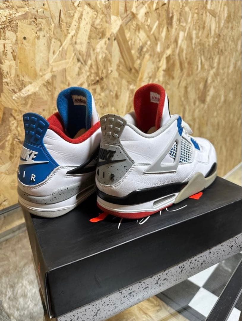 Nike Air Jordan 4 ホワイト/レッド/ブルー