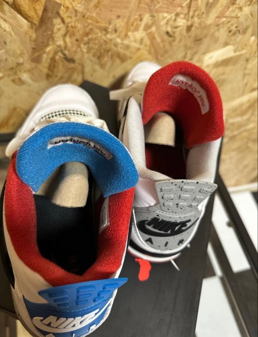 Nike Air Jordan 4 ホワイト/レッド/ブルー