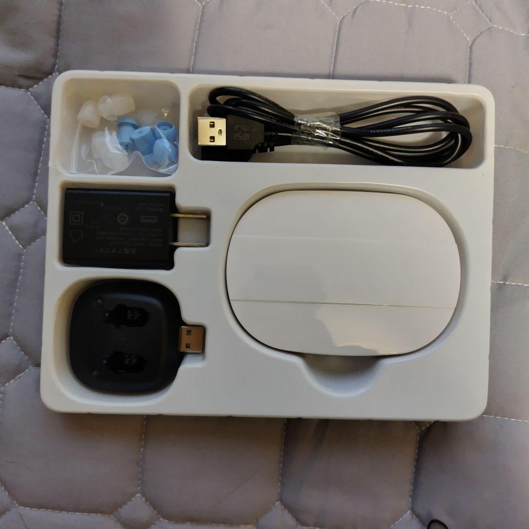 「未使用品」ショップジャパン充電式補聴器 らくちんヒアリング 付属品付き