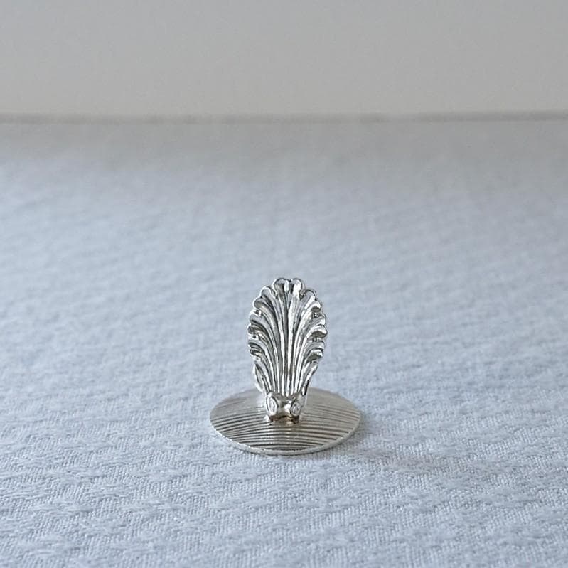 フランス　クリストフル　シェル　シルバープレート　カードホルダー　2.5cm