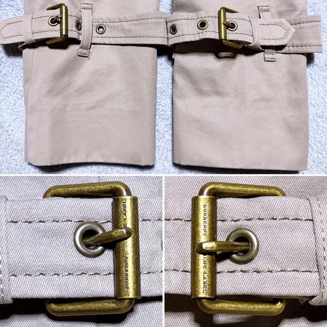 【未使用】バーバリーブルーレーベル トレンチコート ライナー ノバチェック 金具