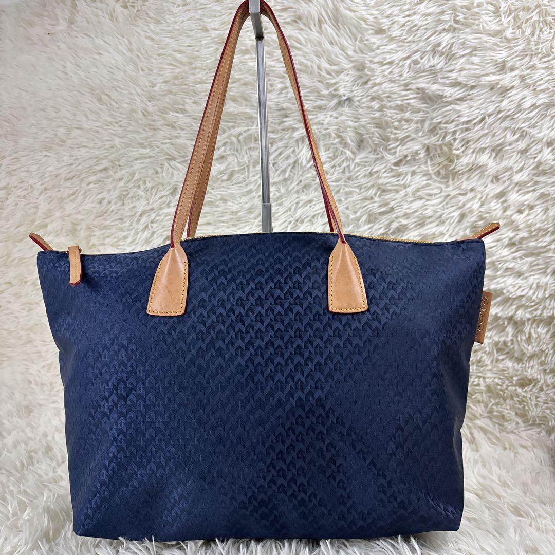 ま*う様 美品✨ロベルタピエリ トートバッグ タタミ ヌメ革 ネイビー ビジネス