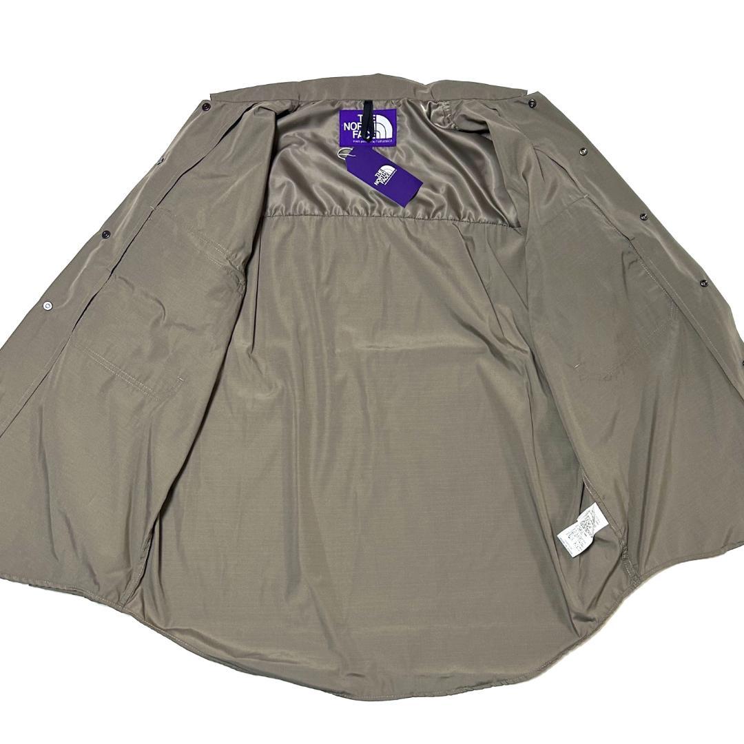 新品　Lサイズ　ノースフェイスパープルレーベル　トレイル シャツ　ベージュ
