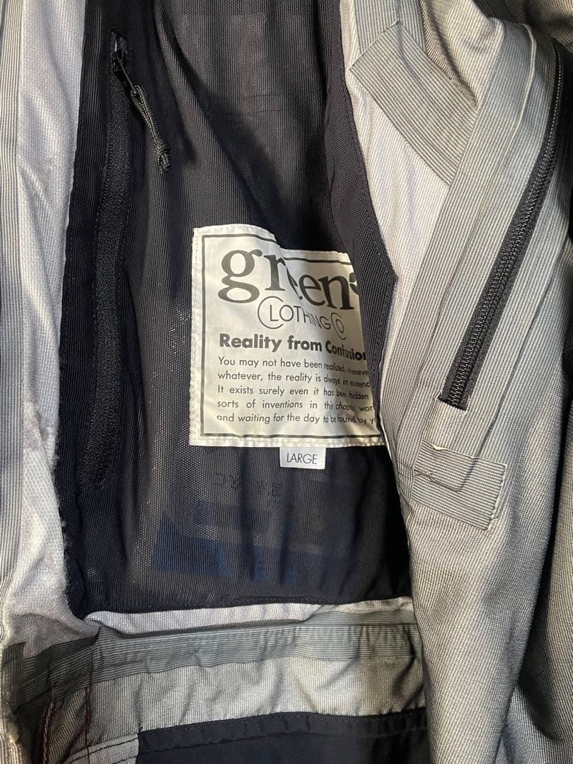 green clothing heavy jacket Lサイズ