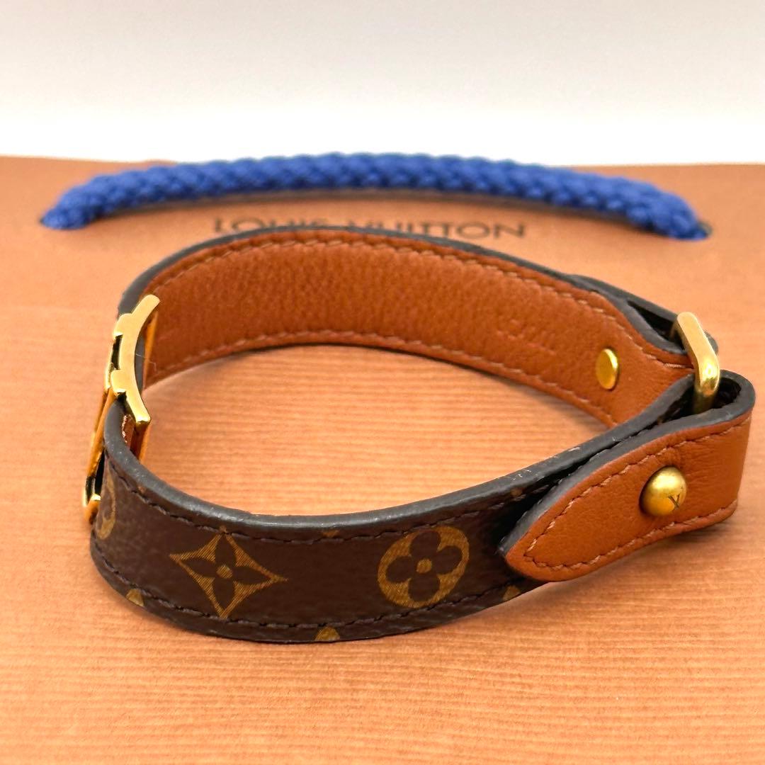LOUIS VUITTON モノグラム ブラスレ LVロゴ ブレスレット