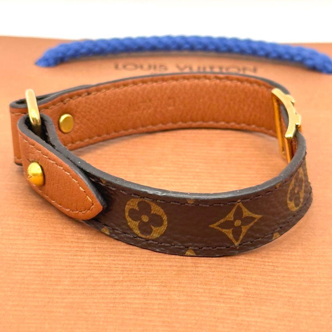 LOUIS VUITTON モノグラム ブラスレ LVロゴ ブレスレット