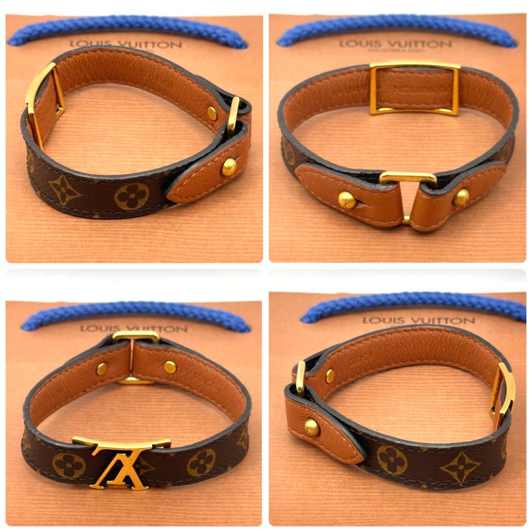 LOUIS VUITTON モノグラム ブラスレ LVロゴ ブレスレット