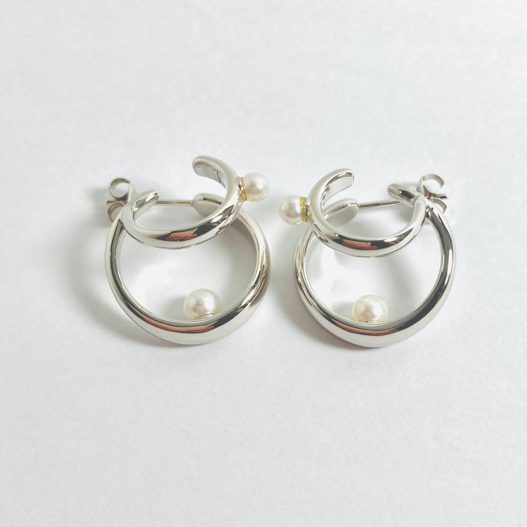 Jouete ダブルピアス パール (プラチナム)