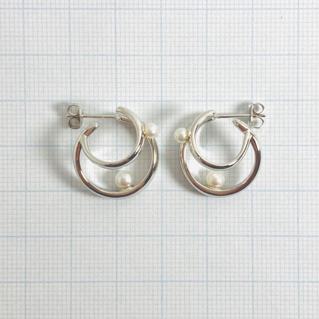 Jouete ダブルピアス パール (プラチナム)