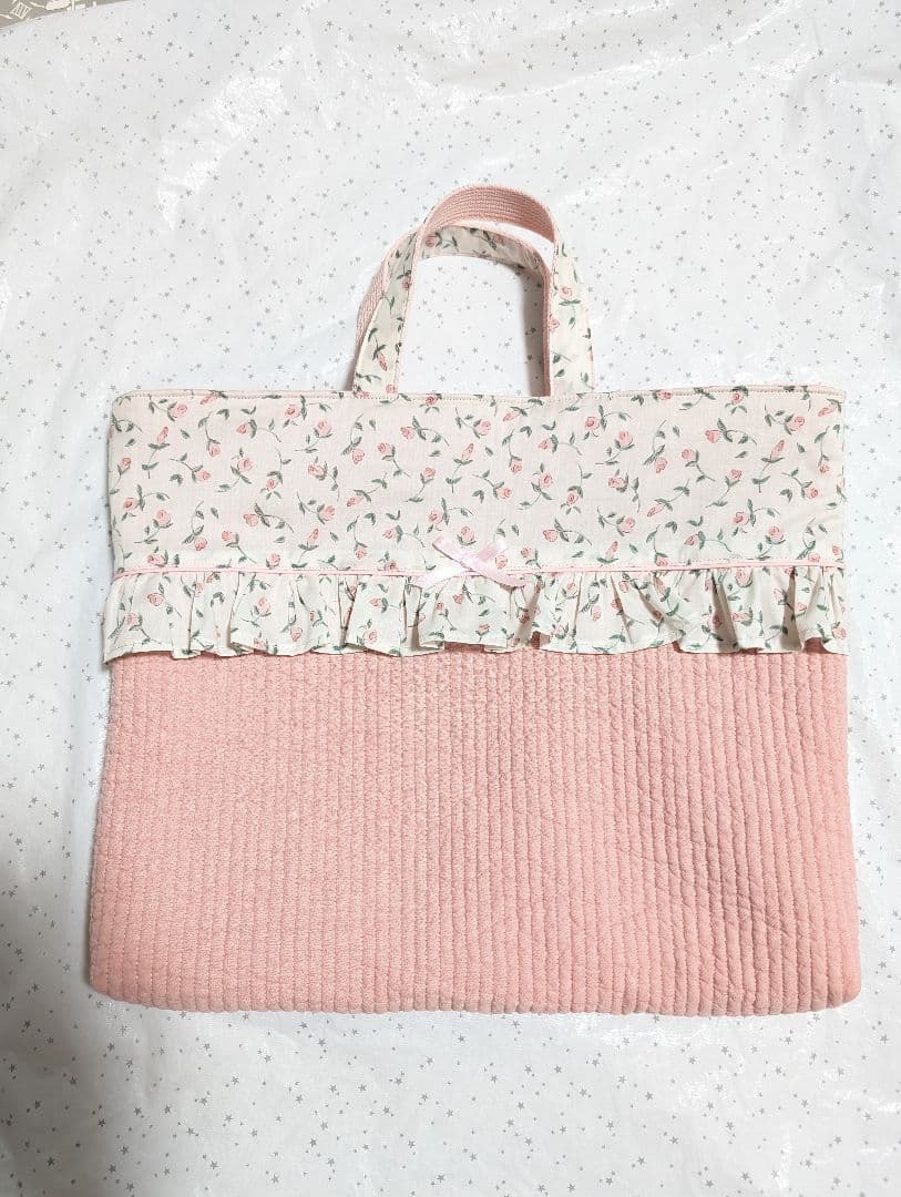 リバティ　フローラ×ヌビ　レッスンバッグ上履き入れ体操服