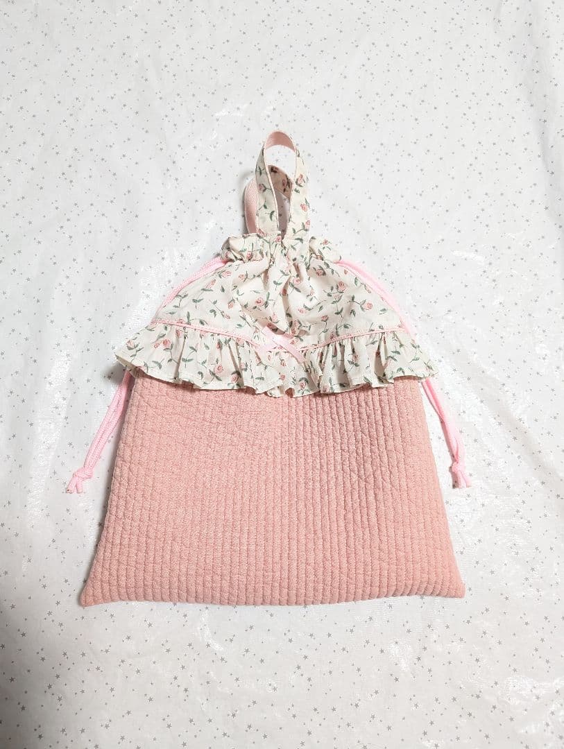 リバティ　フローラ×ヌビ　レッスンバッグ上履き入れ体操服