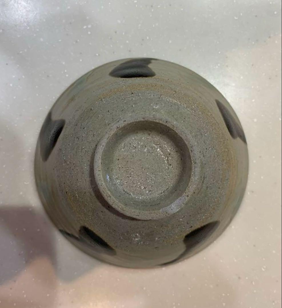 益子焼　濱田窯　鐵釉　三彩手茶碗　飯碗　1 客