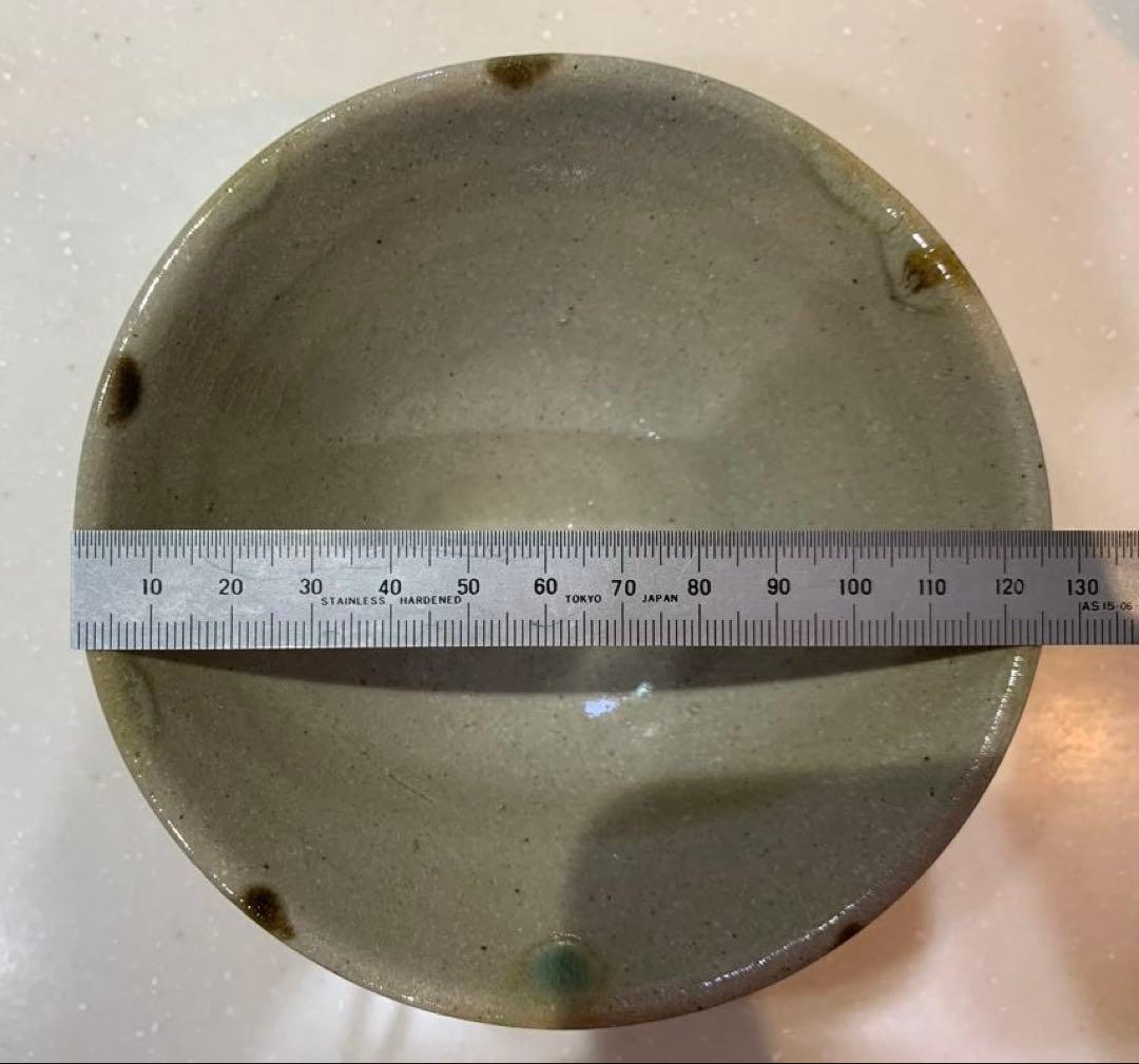 益子焼　濱田窯　鐵釉　三彩手茶碗　飯碗　1 客