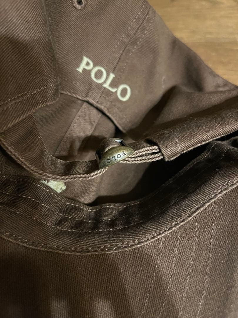 正規品✴︎polo ralphlaurenブラウン キャップ 帽子