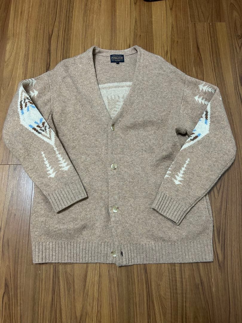 Pendleton ベージュ カーディガン L