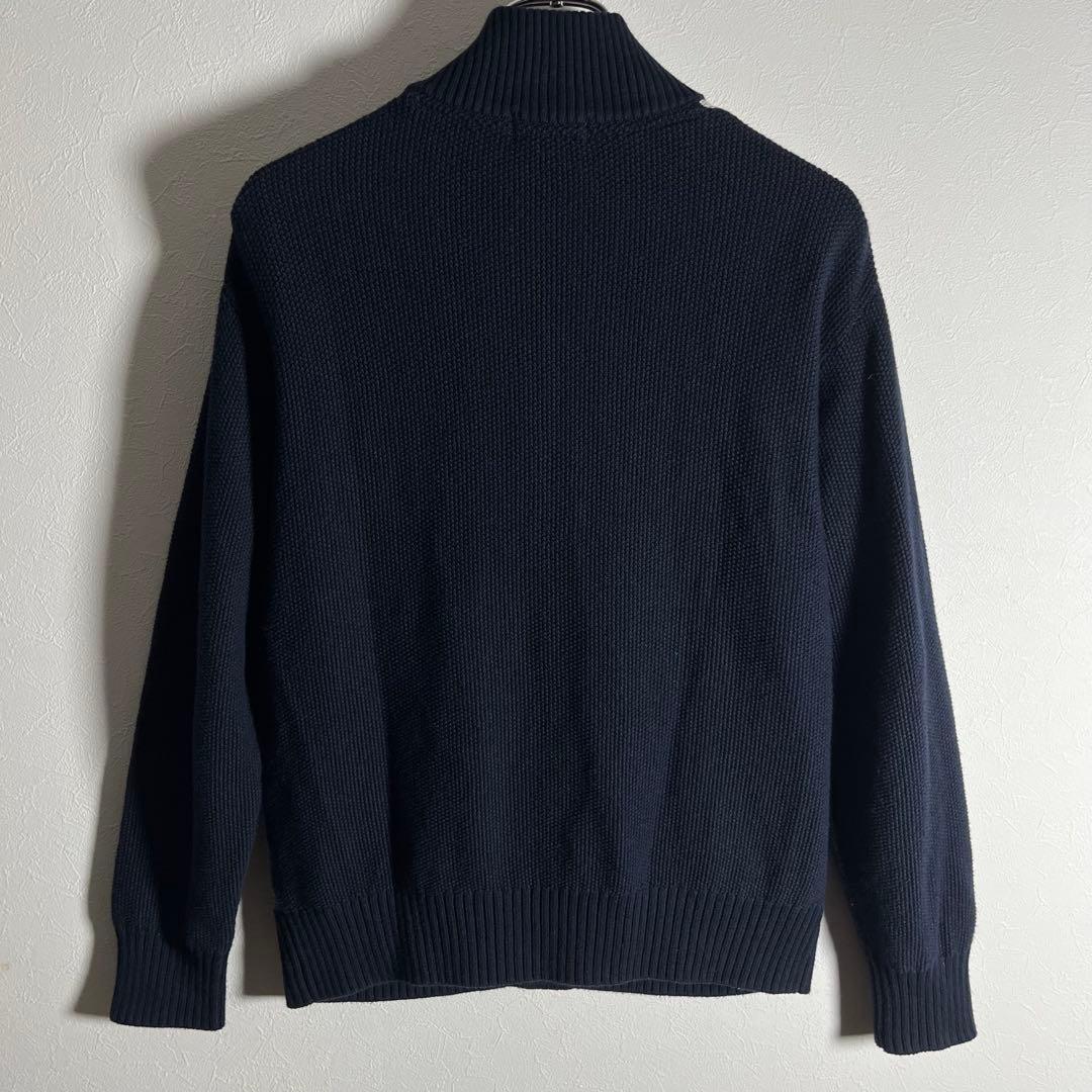 【美品】ブラックレーベルクレストブリッジ パネルチェックハイネックカーディガンM