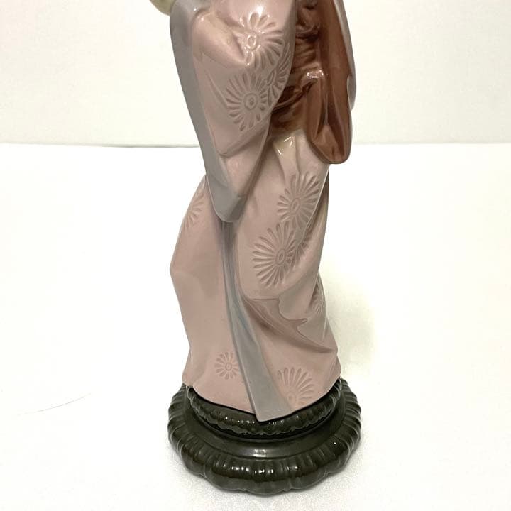 リヤドロ LLADRO 芸者 菊花扇子 日本人形 陶器人形