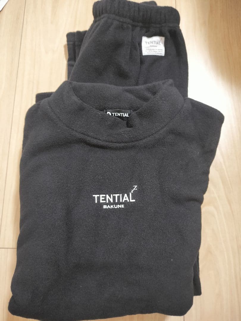 TENTIAL　BAKUNEリカバリーウェア　上下セット　S　ブラックスウェット