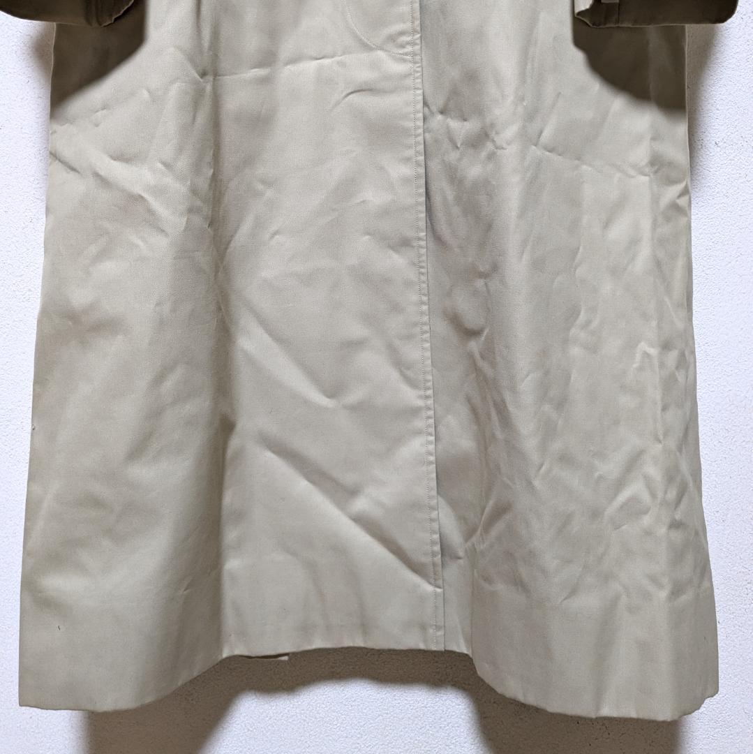 美品 80～90s バーバリー ステンカラーコート レディース 白タグ 21