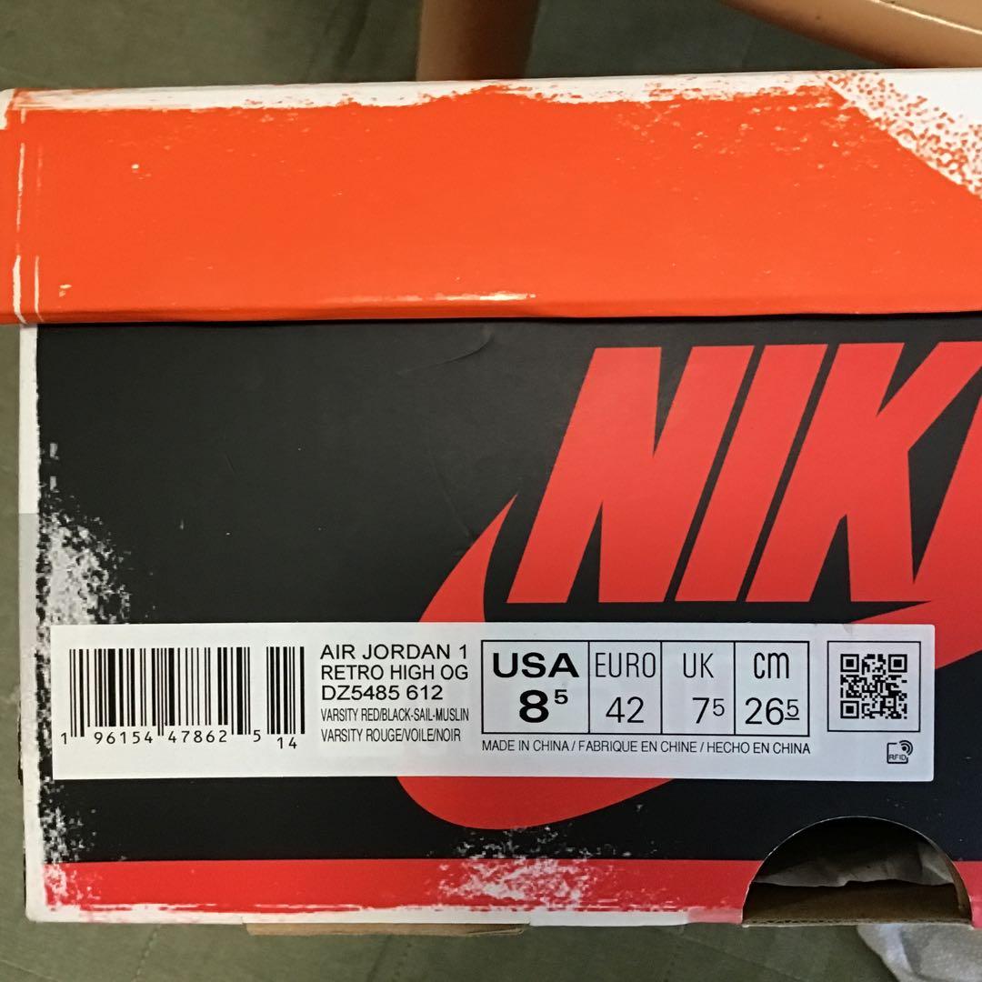 靴 AIR JORDAN 1 HIGH OG/CHICAGO/LOST&FOUND