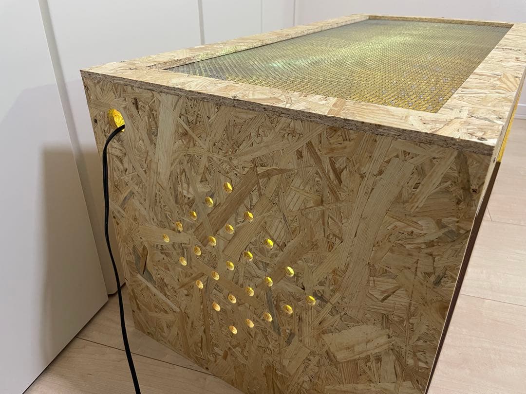 爬虫類ケージ　爬虫類飼育ゲージ　天井金網仕様　90ラック用サイズ