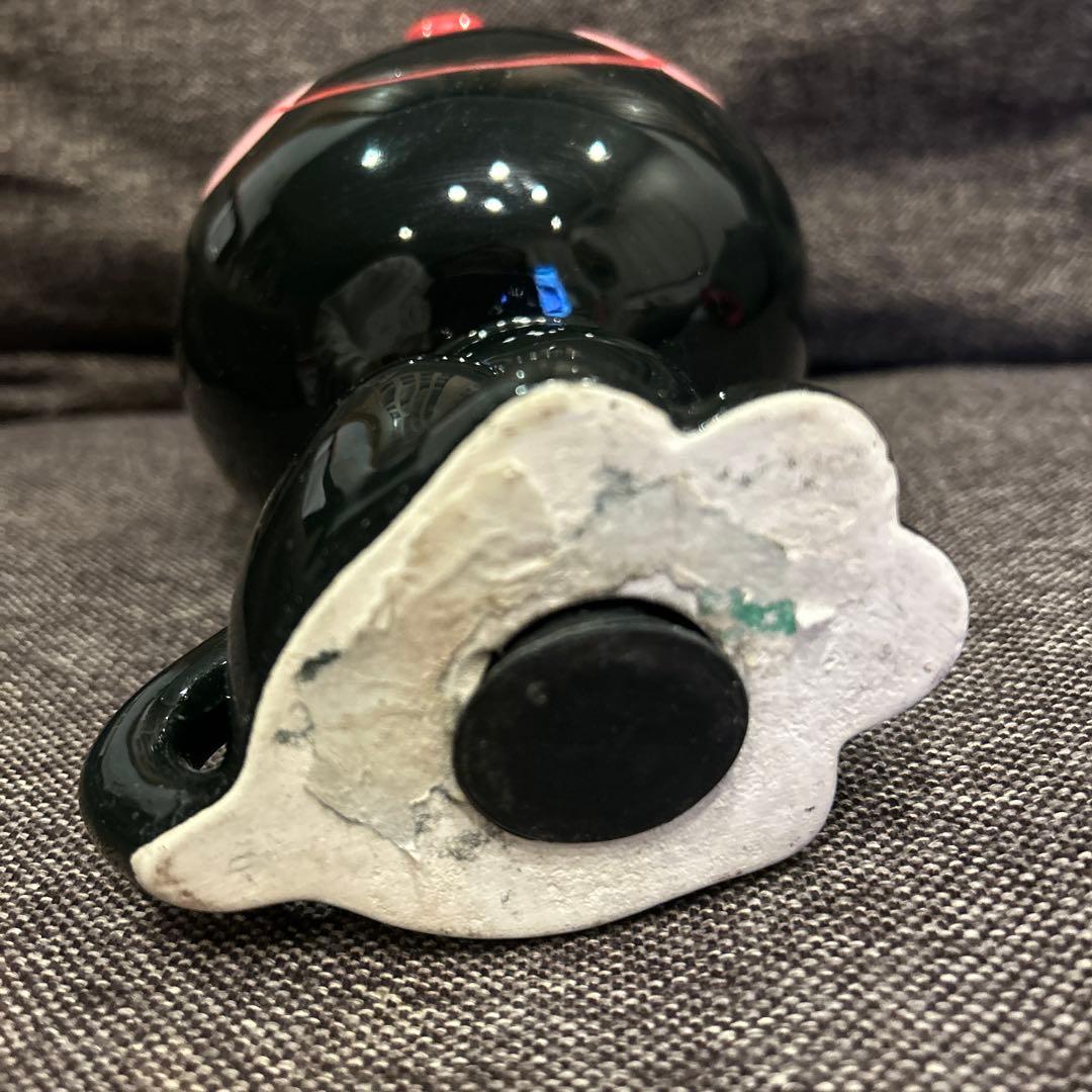 希少♡内藤ルネ　黒猫　陶器　大きい貯金箱　年代　物　ヴィンテージ