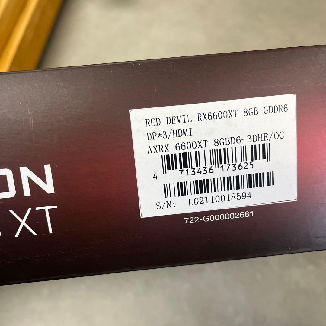 未使用AMD Radeon RX 6600XT 8GB