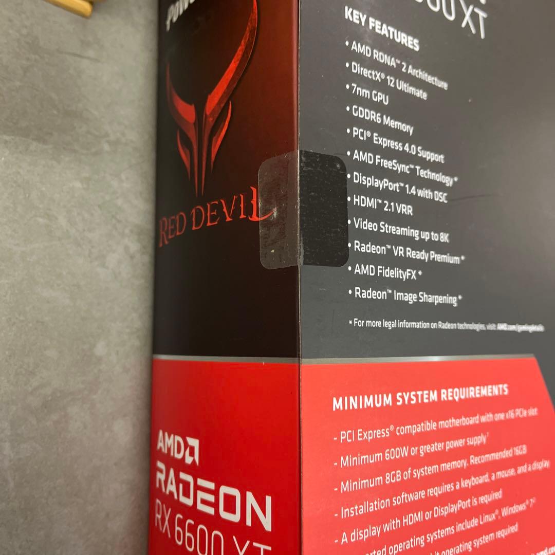 未使用AMD Radeon RX 6600XT 8GB