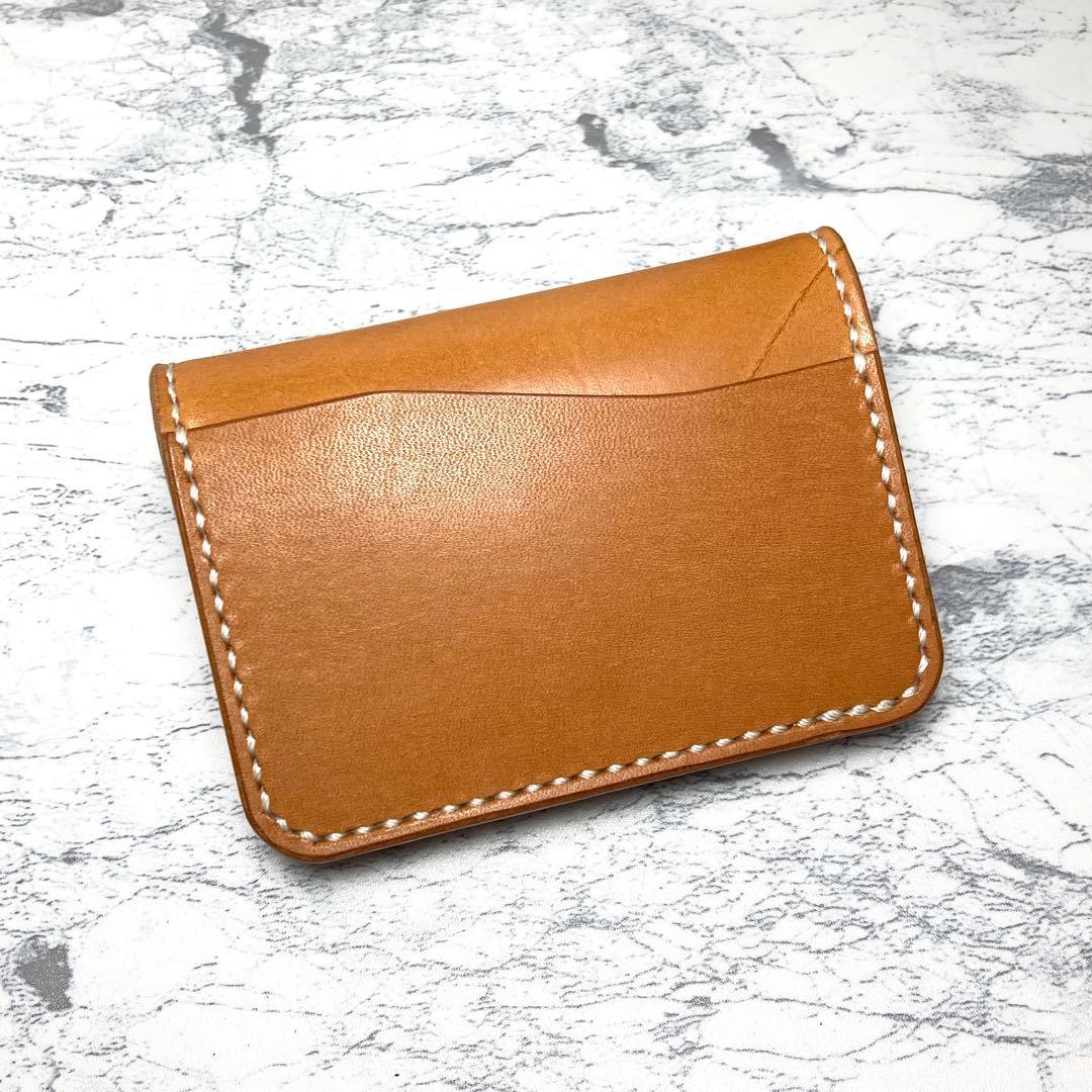 栃木レザー ミニ財布 キャメル コンパクト財布 メンズ レディース 小さい財布