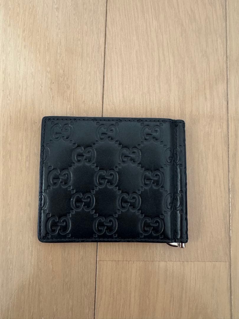 GUCCI 二つ折り財布　マネークリップ財布