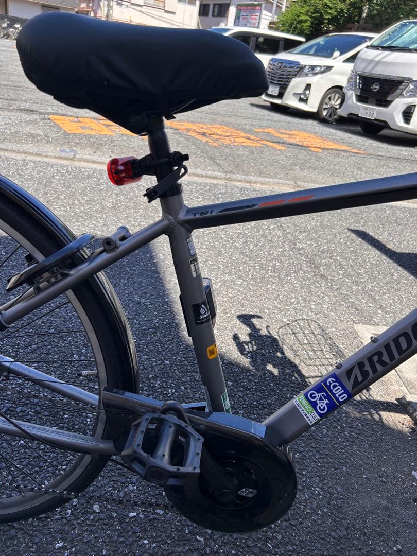 「美品」ブリヂストン 電動アシスト自転車 グレー