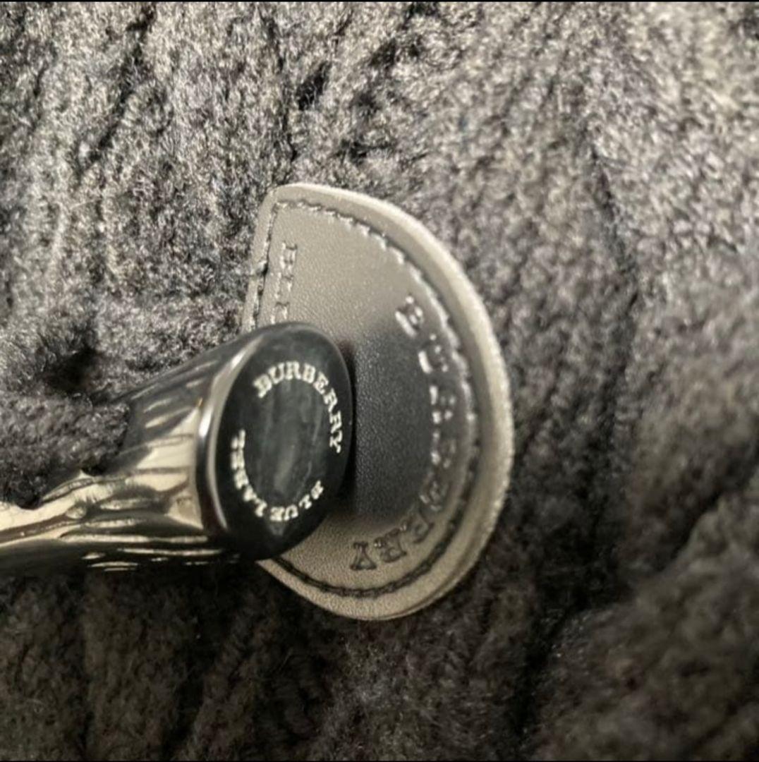 BURBERRY　ブルーレーベル　ダッフルコート　たぬきファー　黒　38サイズ