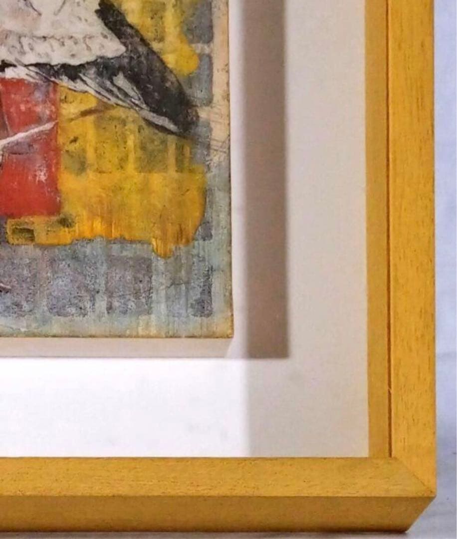 和田雄一「メデタキトリ」日本画 共シール付 個展多数作家 送込