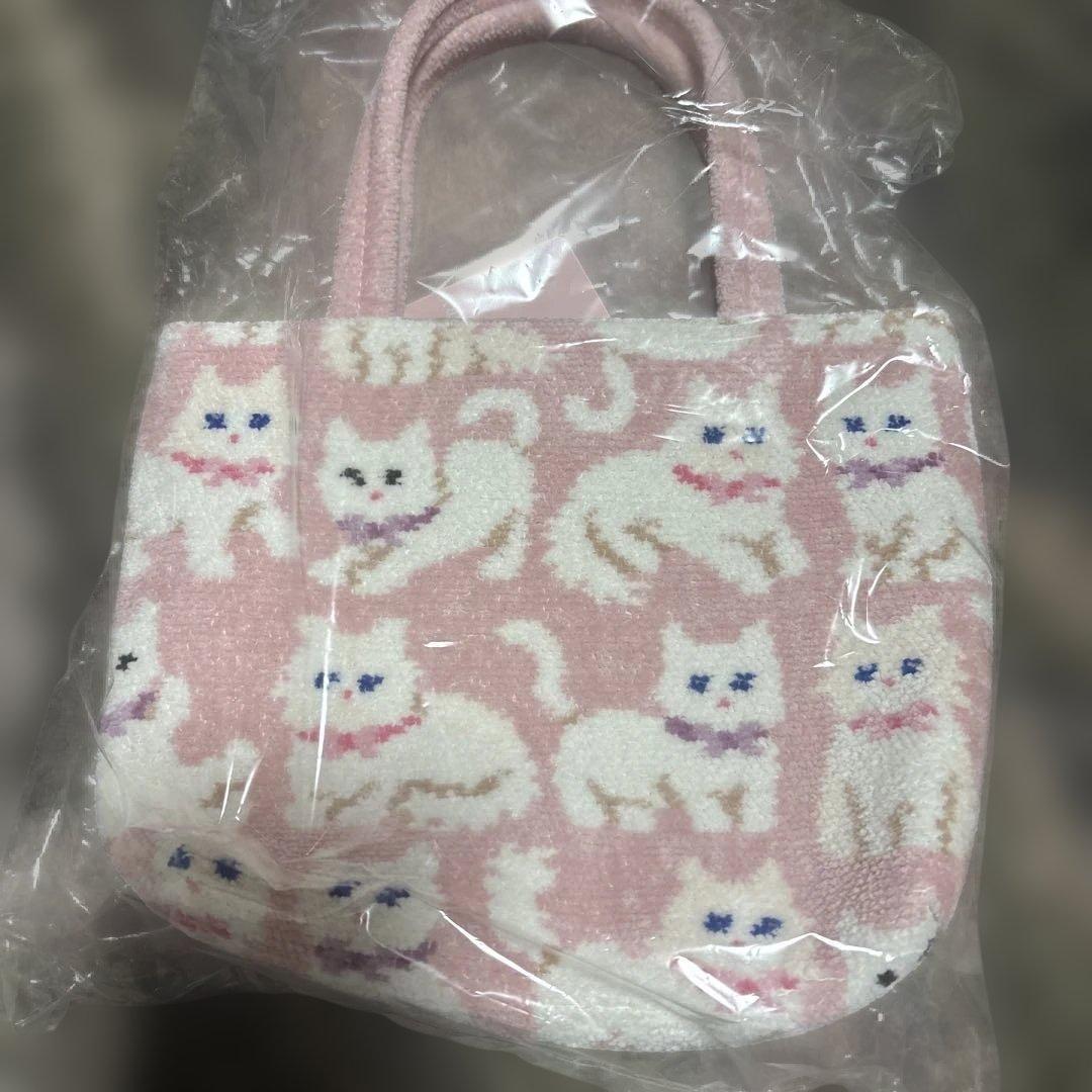 ︎*様 FEILER モフモフネコチャン　バッグ　ペールピンク