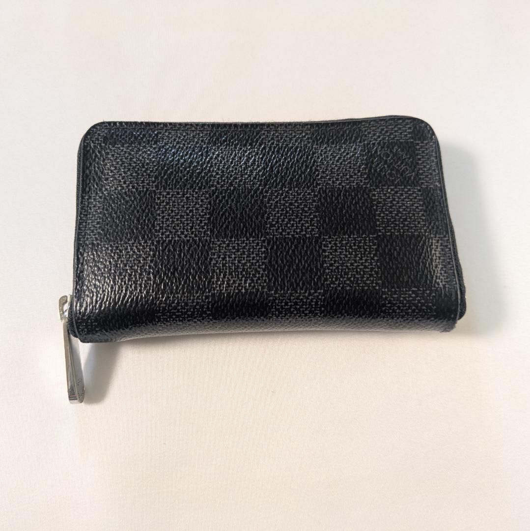 美品★ルイヴィトン ダミエ グラフィット ケース ミニ財布 ジッピー