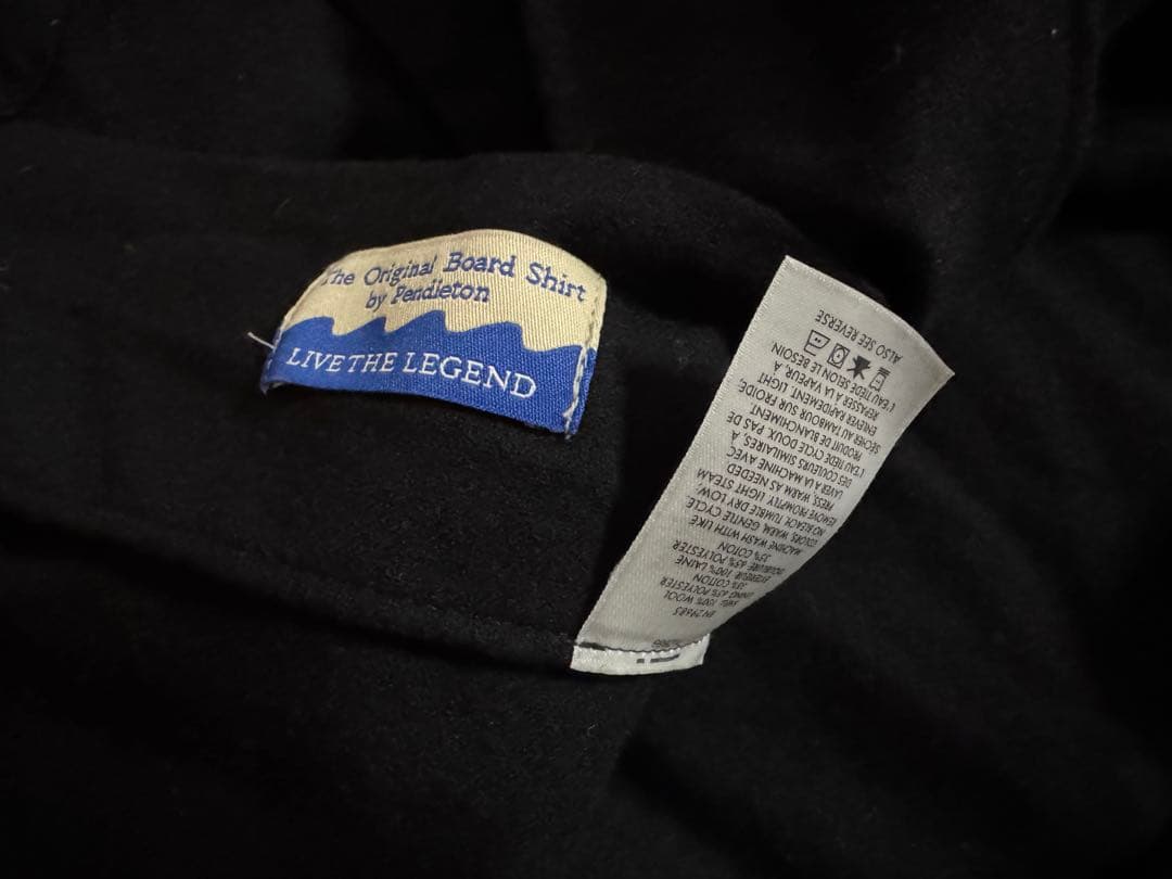 PENDLETON＊usa vintagewoolペンドルトン無地ウールシャツ