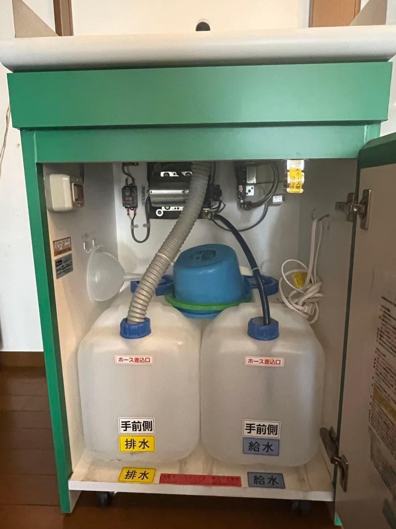 簡易手洗機 可動式給排水ユニット