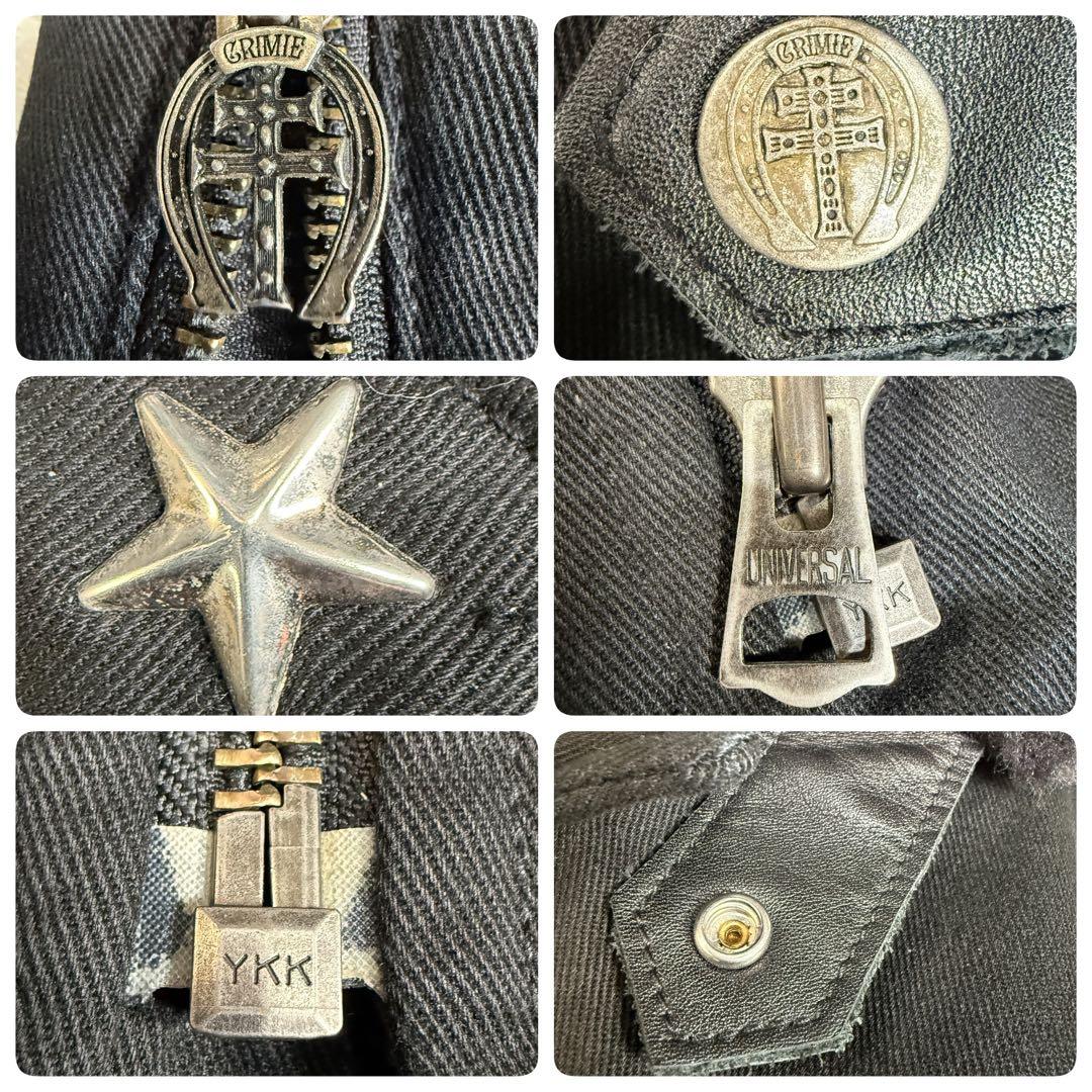 美品 Schott × CRIMIE 別注 コラボ 切替 ライダースジャケット