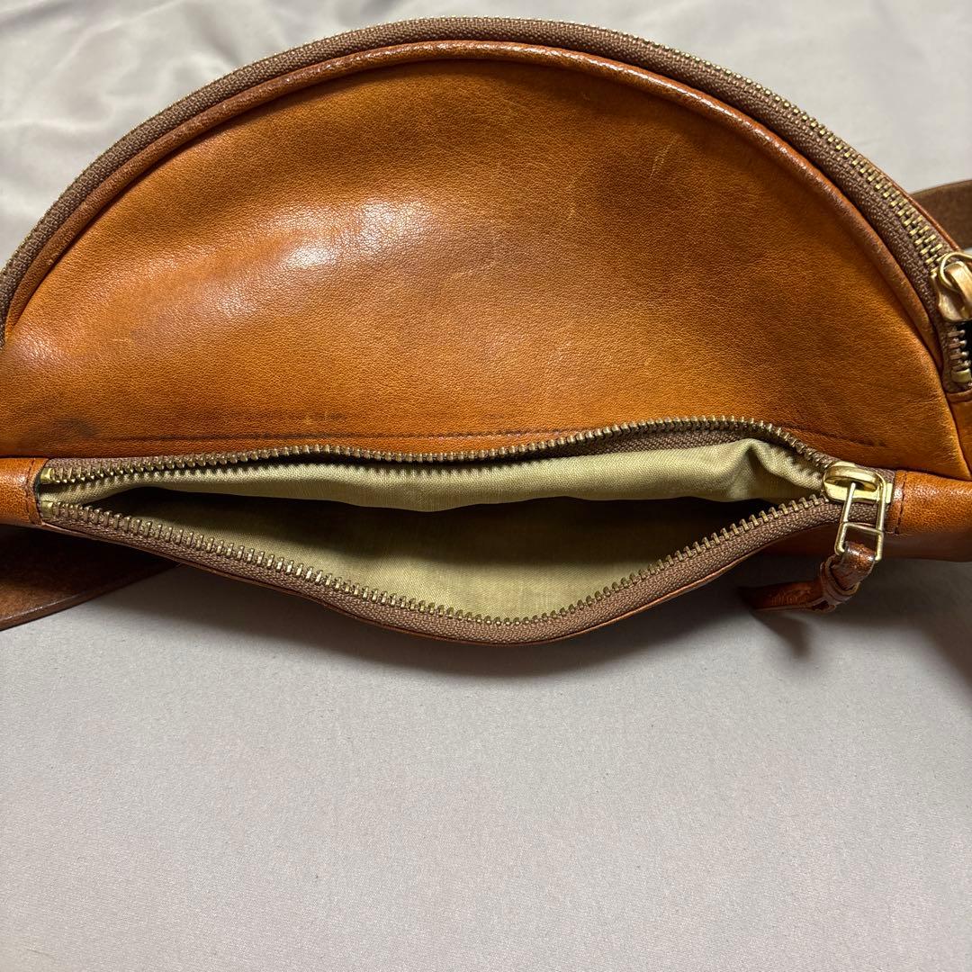 SLOW rubono fanny pack ボディバッグ本革 キャメル