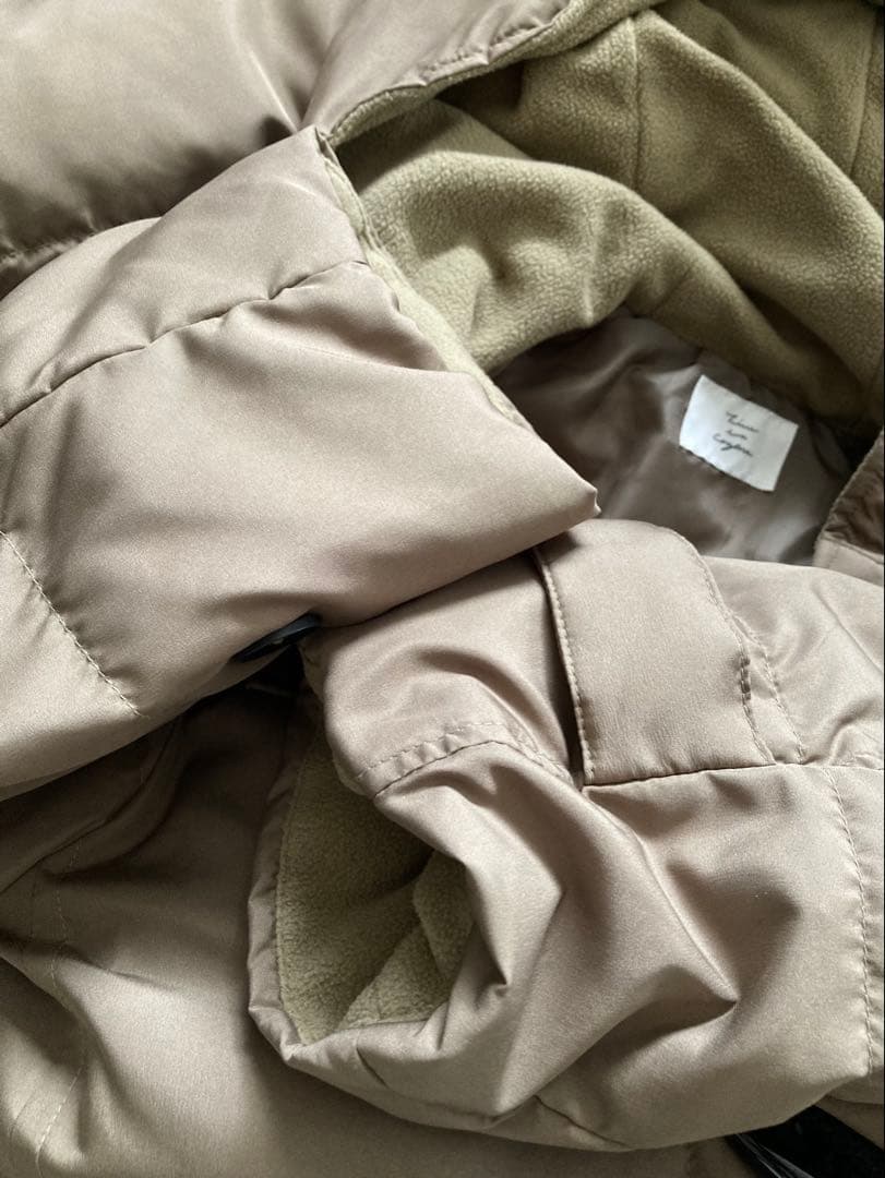 Live in comfort くぼっちコラボ ロングダッフルダウンコート M