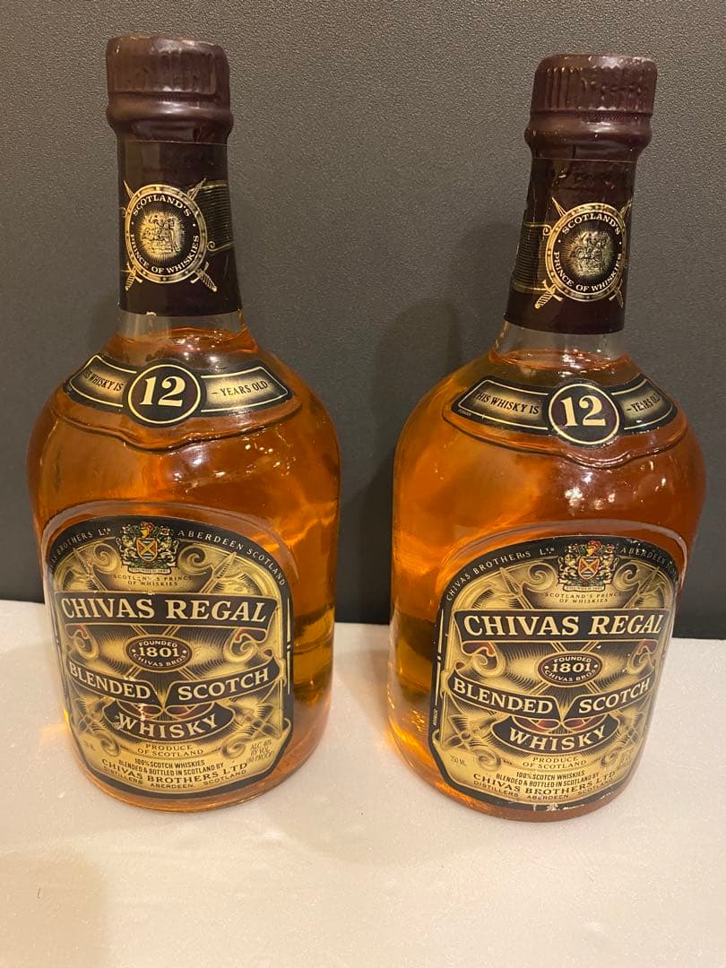 シーバスリーガル古酒12年2本セットオールドボトル