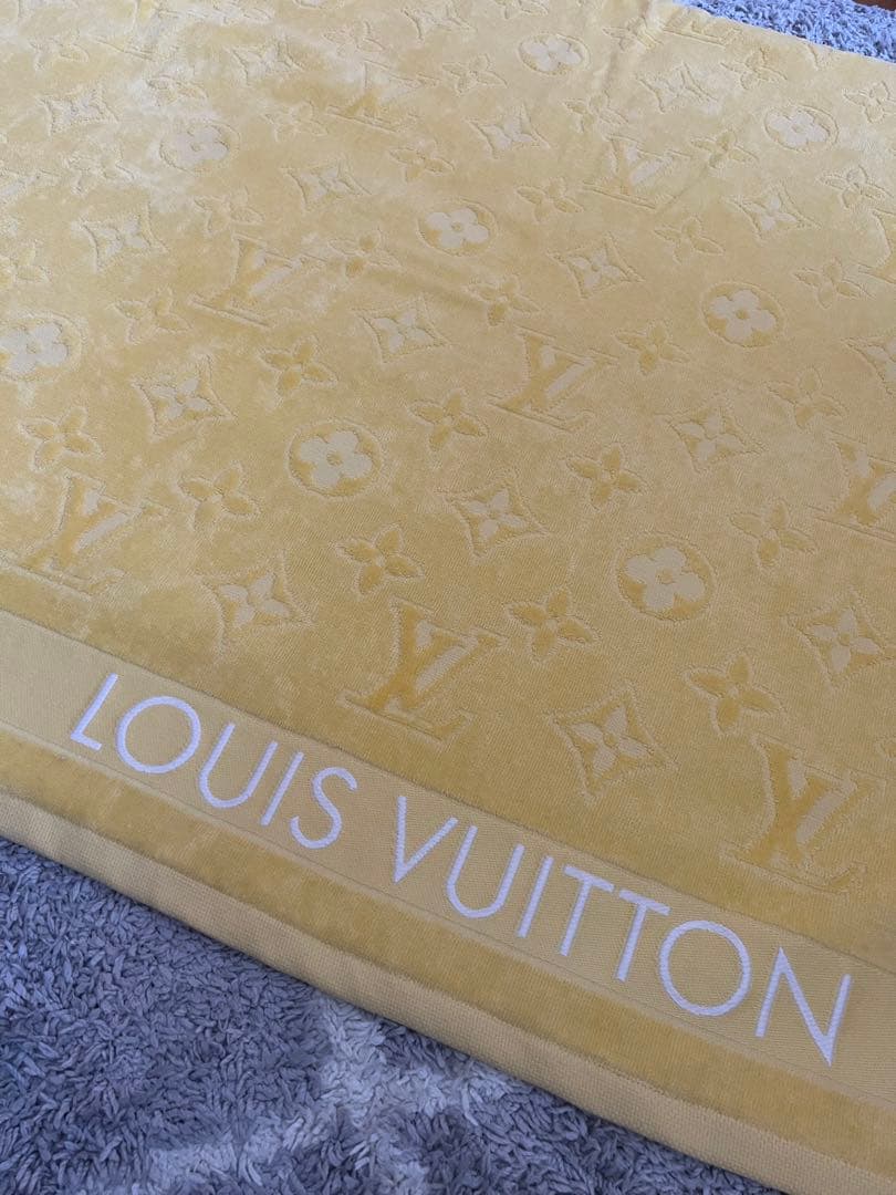 ミロチュ　LOUIS VUITTON ルイヴィトン　ビーチタオル　イエロー
