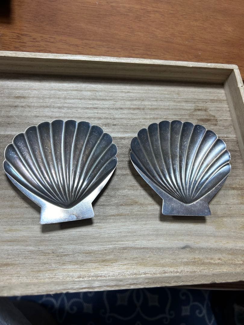 純銀 STERLING 950スターリング K.UYEDA KUTANI 貝殻型