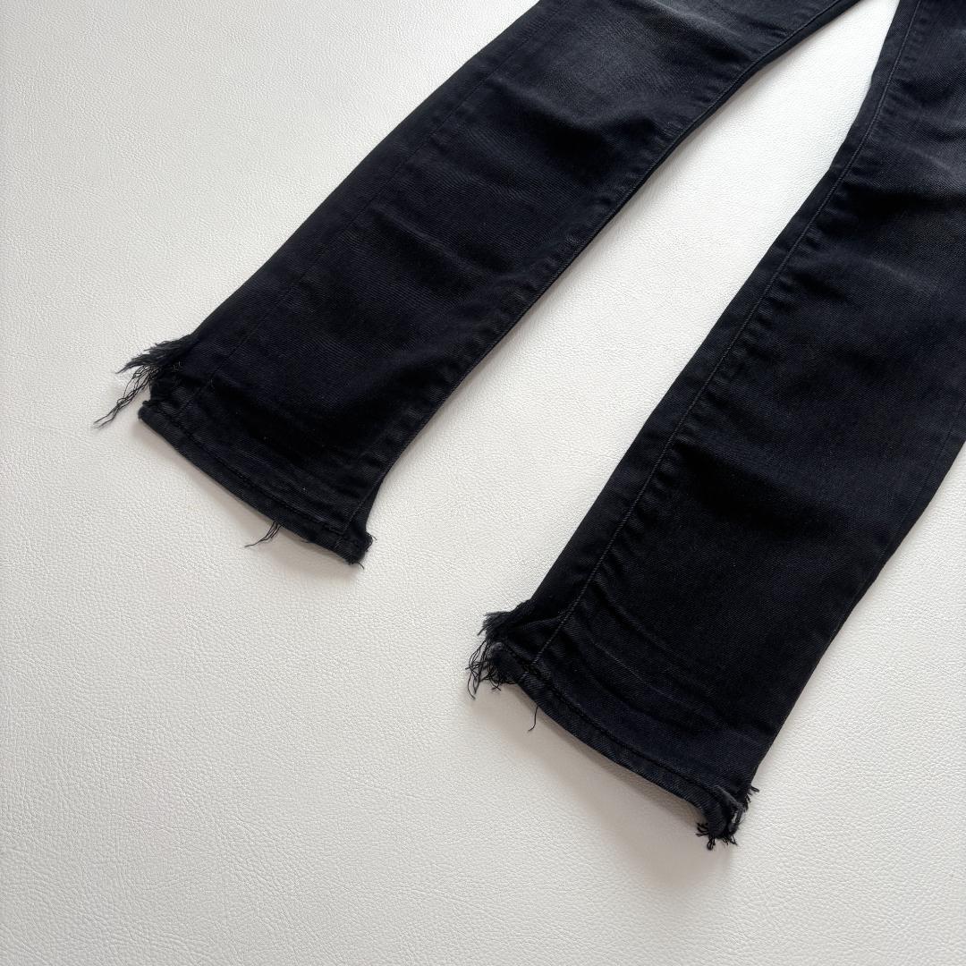 新品 R13 alison skinny ブラックデニム イタリア 裾クラッシュ
