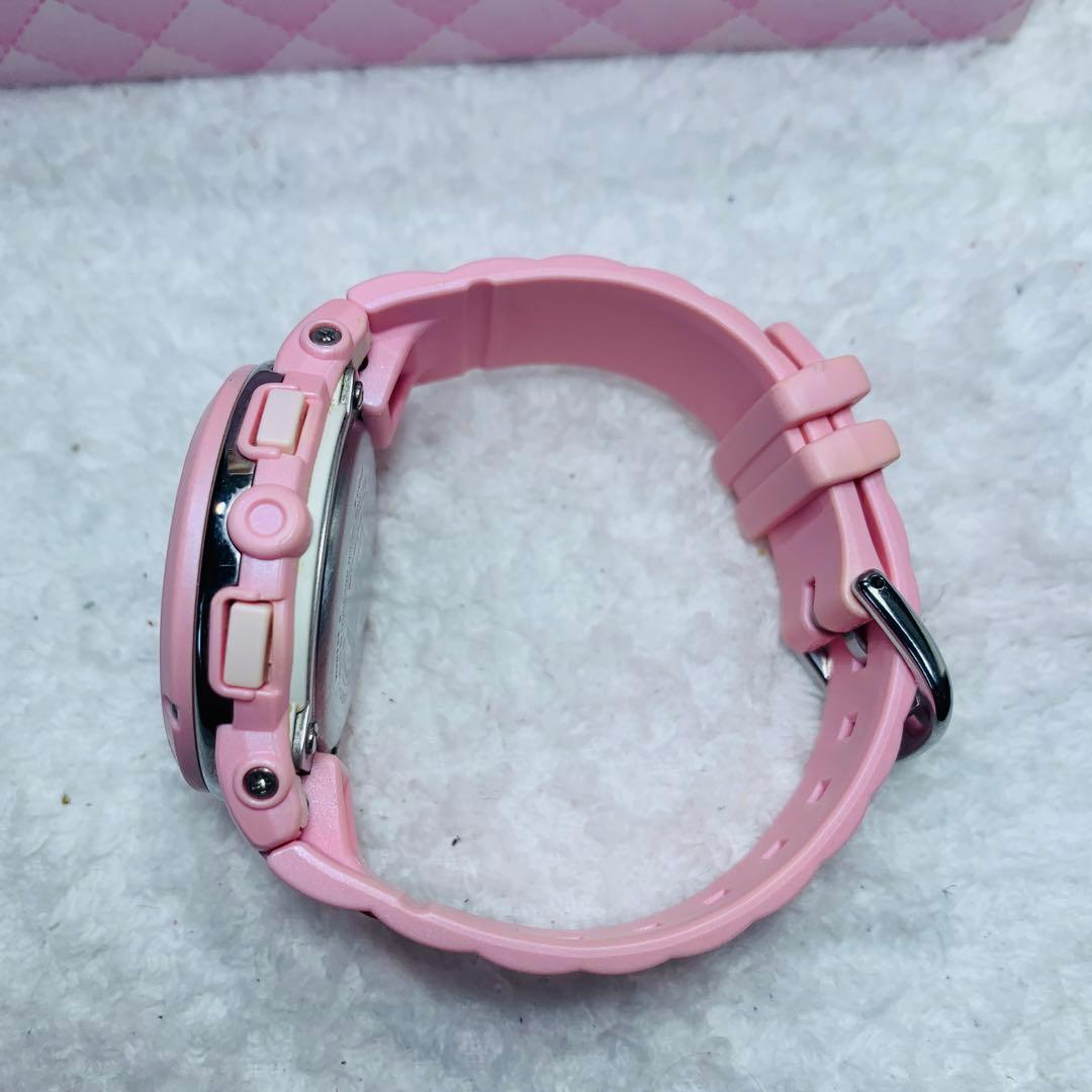 ⭐️極美品ハローキティ baby-g ピンク、ケース、箱、台、説明書、タグ付き