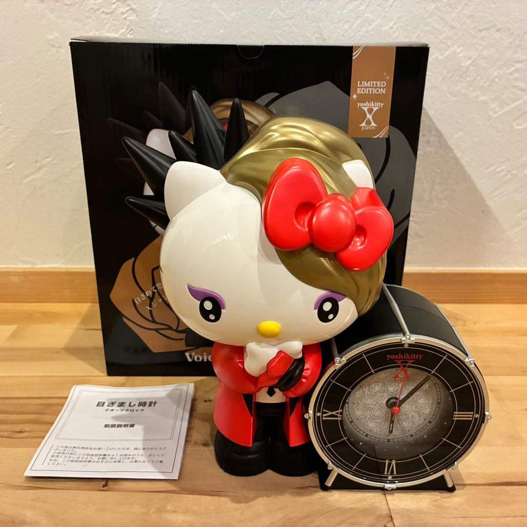 極美品‼️YOSHIKITTY ヨシキティ 目覚まし時計 限定 めざまし 赤